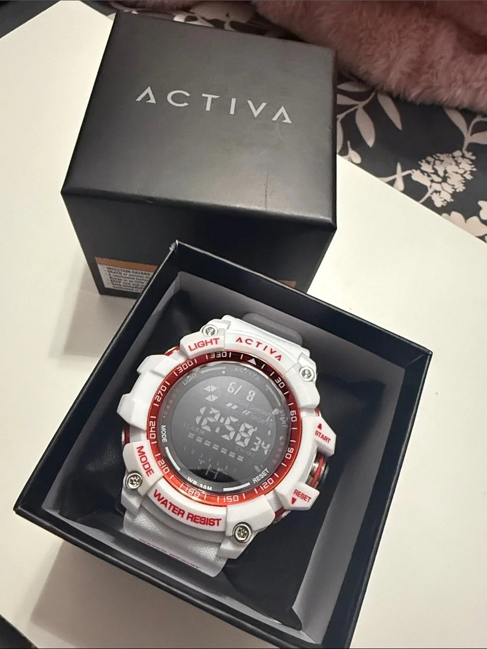 Activa X Invicta Digital Men's Watch - 56mm, White ACW8020-012